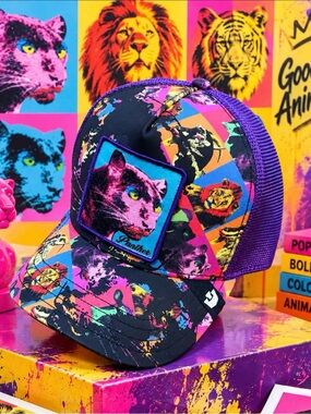 Goorin Bros. "FIFTEEN MINUTES"  WARHOL TRIBUTE. Trucker Hat. Mesh SnapBack. NWT.
